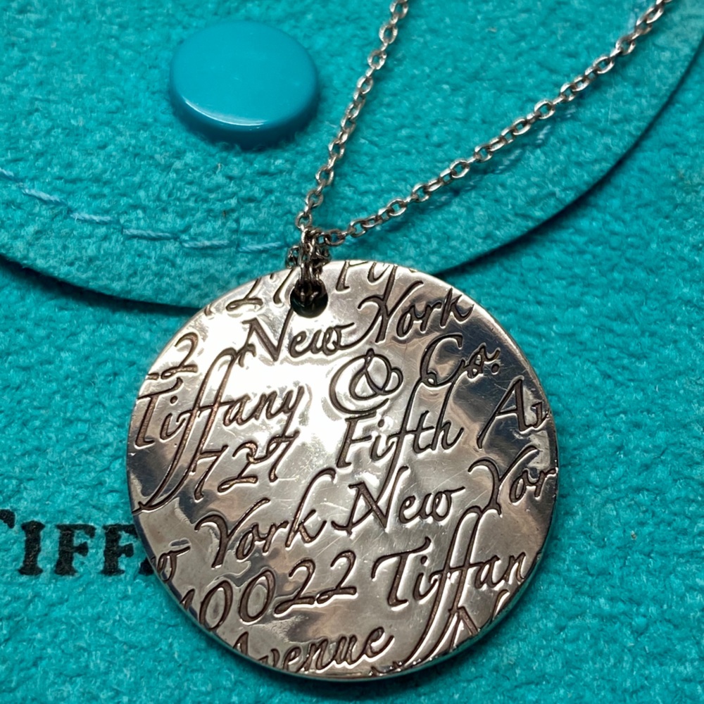Tiffany & Co. Sterling Silver medallion necklace